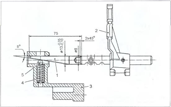 Оправка для установки штоков с вилками включения передач в корпус механизма переключения