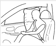 На автомобиле установлены боковые подушки для каждого из передних сидений. Их
