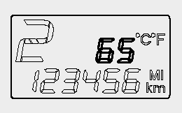 Температура окружающей среды ( °C или °F ) В этом режиме указывается текущая