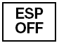 Индикатор ESP OFF включается при повороте ключа в замке зажигания в положение
