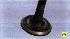 6. Притирайте клапан до появления на его фаске матово-серого непрерывного однотонного