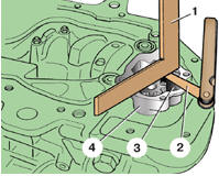 10. Установите шестерни в крышку распределительных шестерен. Поставьте металлическую