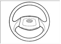 Расположение звукового сигнала на рулевом колесе без подушки безопасности