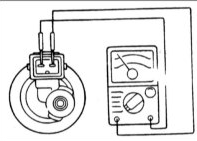 5. Измерьте сопротивление между клеммами электромагнитного клапана очистки канистры
