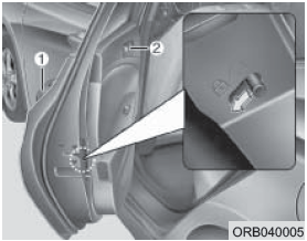 Устройство блокировки замков задних дверей, предотвращающее их открывание