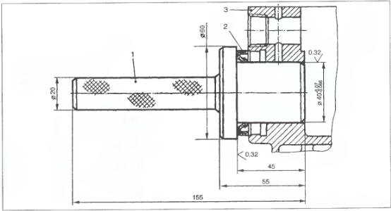 Рис. 2.21.3. Запрессовка манжеты распределительного вала в головку цилиндров: