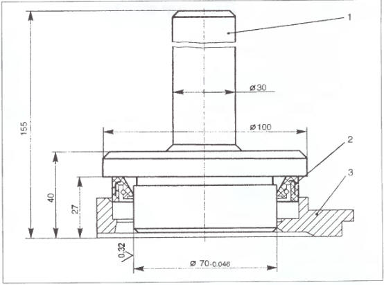 Рис. 2.34.3. Запрессовка манжеты в держатель заднего подшипника коленчатого вала:
