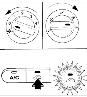 Как отменить функцию принудительного кондиционирования воздуха и позицию