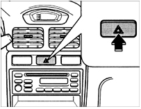 Нажмите выключатель в любом положении выключателя зажигания. Выключатель