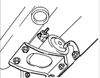 19. Отсоедините электрические разъемы от В-контакта и S-контакта стартера.