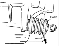 9. Установите чехол на шток переключения передач.