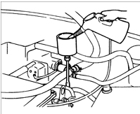 13. Залейте масло в коробку передач.