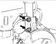 3. Установите поворотный кулак в нижнюю часть стойки и закрепите двумя