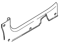3. Снимите накладку порога передней двери.