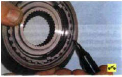 1. Перед разборкой промаркируйте положение муфты относительно ступицы.