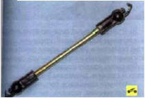 11. Тяга выбора передач изготовлена в сборе с шарнирами, поэтому при появлении