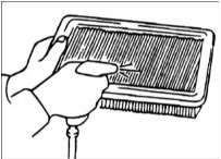 5. Проверьте корпус воздушного фильтра на отсутствие загрязнения или повреждения.