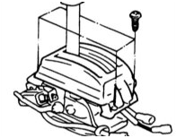 7. Установите панель управления коробкой передач.