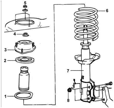 Стойка задней подвески