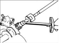 22. Затяните направляющую трубу требуемым моментом затяжки и установите на клей