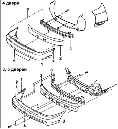 Задний бампер