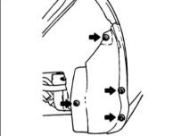 3. Снимите кожухи колес.