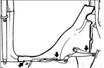 3. Снимите арки колеса.