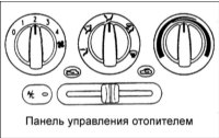 10. Снимите блок управления отоплением и вентиляцией.