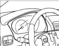 2. Снимите накладку комбинации приборов.